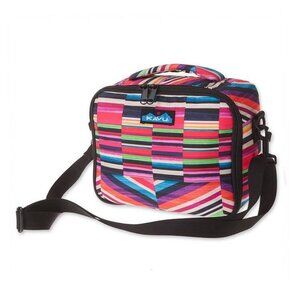 NWT Kavu Jewel Stripe Padded Insulated Lunch Box Adjustable Shoulder Strap